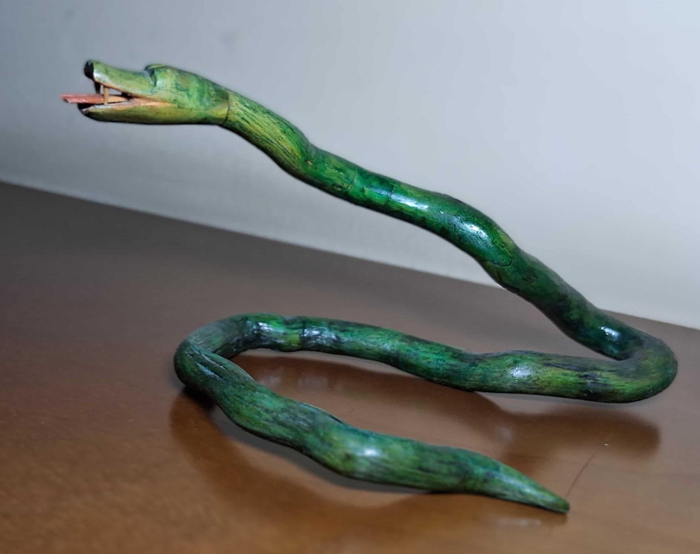 Cobra Esmeralda - Detalle de fauces