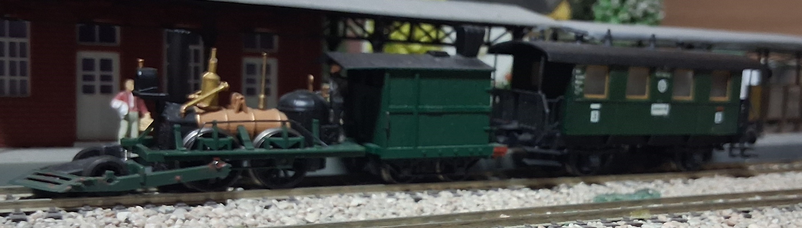 Plano general de la locomotora John Bull y su ténder